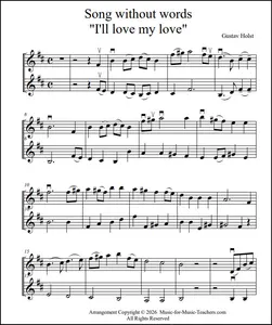 Piano-violin duet sheet music