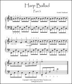 Harp Ballad song for piano