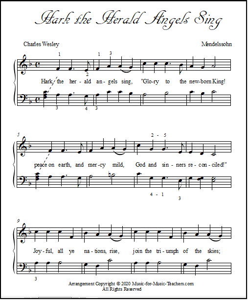 Easy Piano Sheet Music Free for Kids The Snake Charmer with Chords