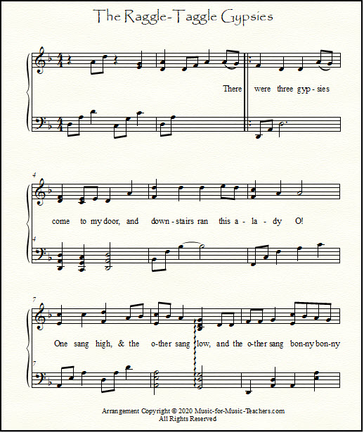 Free Vocal Sheet Music For Beginning Voice