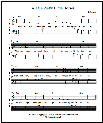 The First Year Free Piano Sheetmusic