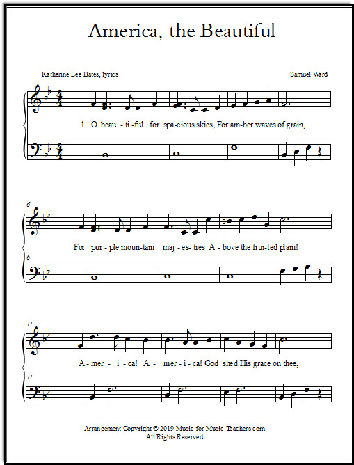 Beginner Piano Music For Kids Printable Free Sheet Music