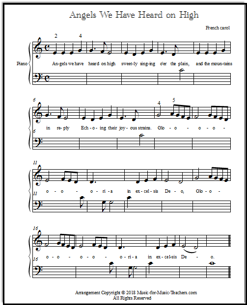 beginner piano music for kids printable free sheet music christmas song sheets