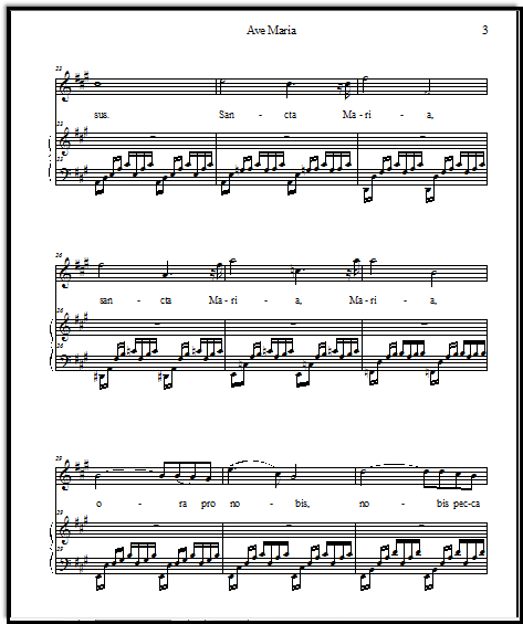 Ave Maria sheetmusic