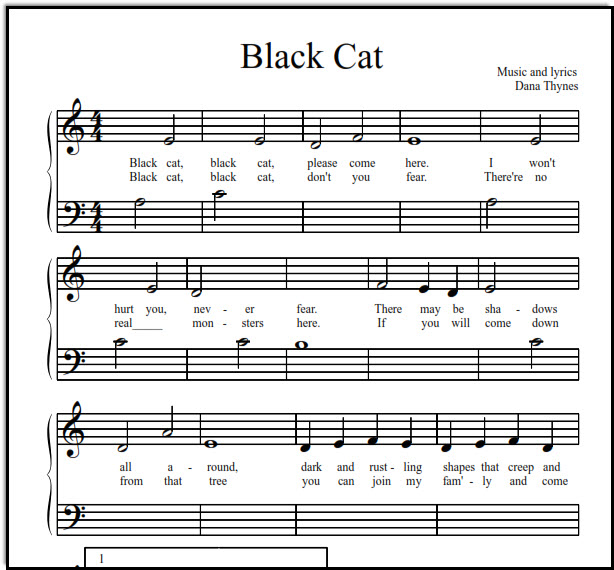 A cat song for Halloween