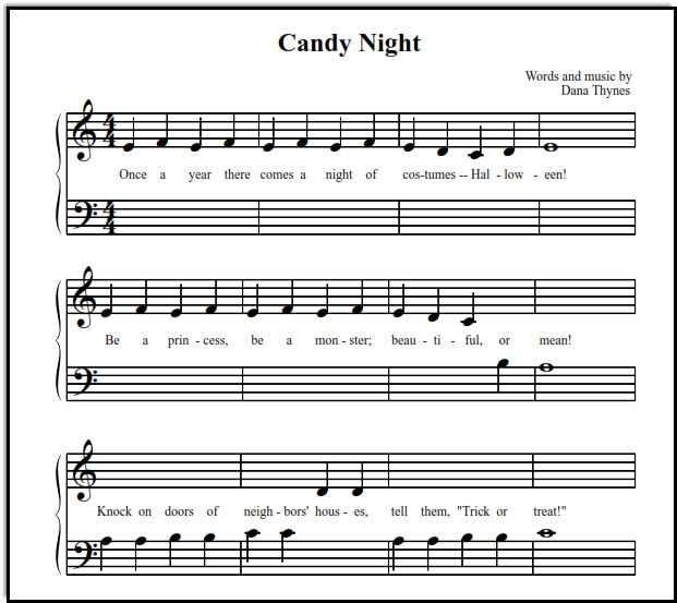 Candy Night Halloween song