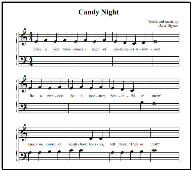 Halloween Songs for Piano