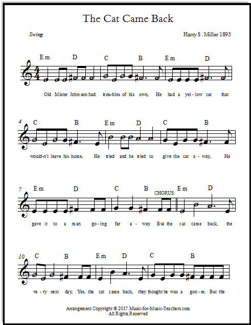 free piano sheet music with letters