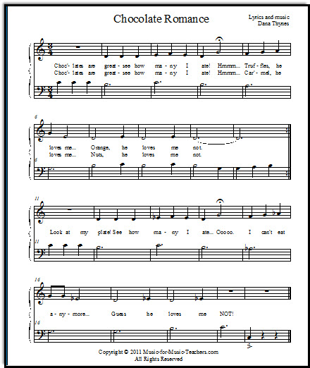 Valentine's Day song about chocolate