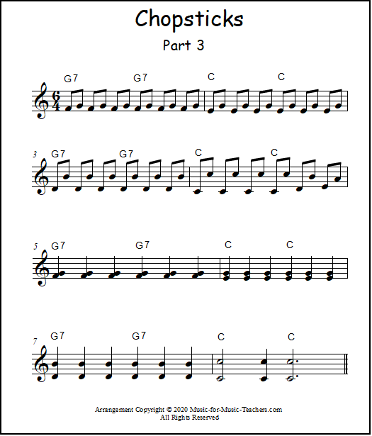 Piano sheet music