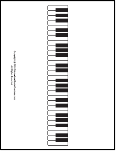 Labeling piano keys for beginners