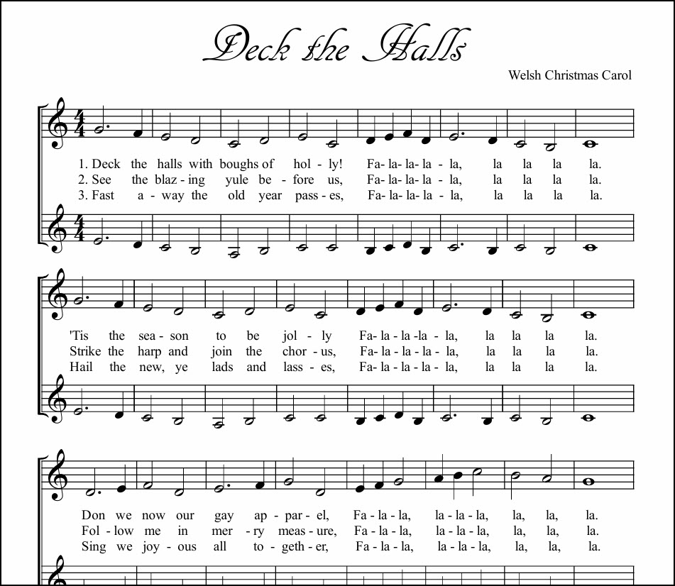 Deck the Halls singing duet Deck the Halls singing duet