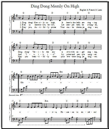 free printable christmas sheet music with lyrics