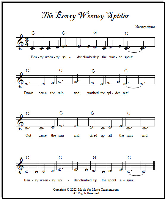 Eensy Weensy Spider: 3 EASY Piano Arrangements!
