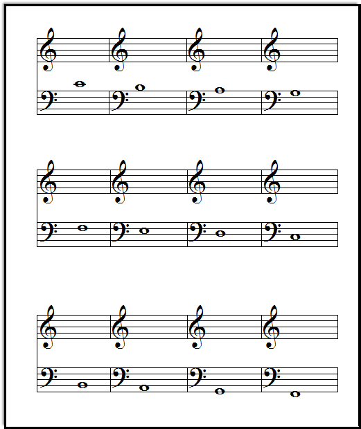 Bass clef flashcards, Music-for-Music-Teachers.com
