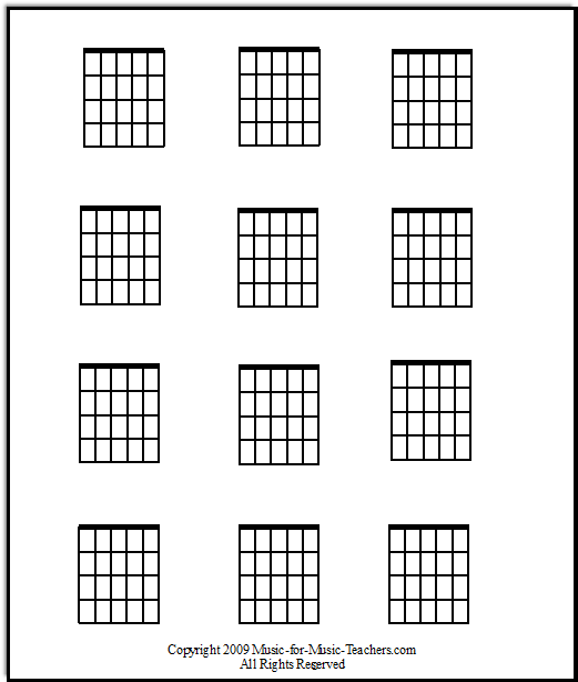 Printable Guitar Power Chord Chart