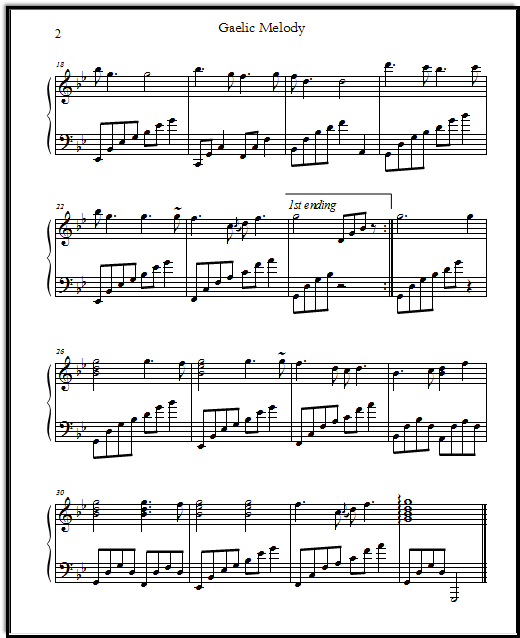 Free Celtic sheet music