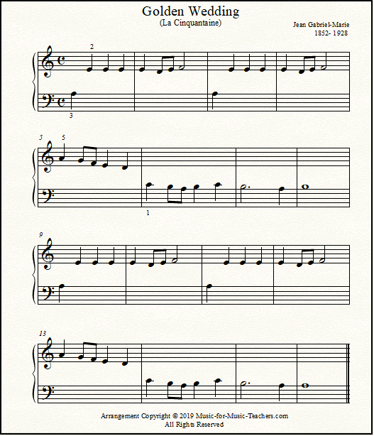 The Golden Wedding theme