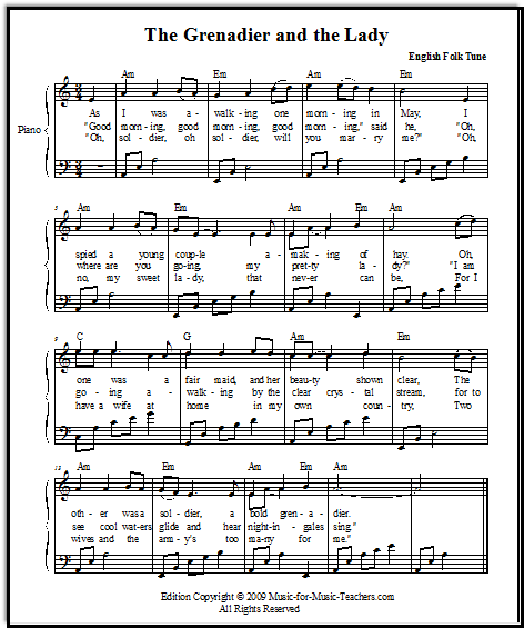 Free Vocal Sheet Music For Beginning Voice