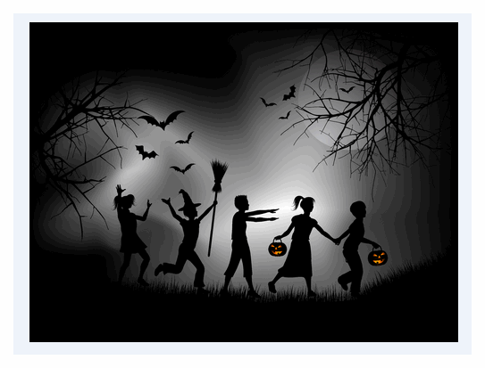 Halloween Graphic Trick or Treat gif