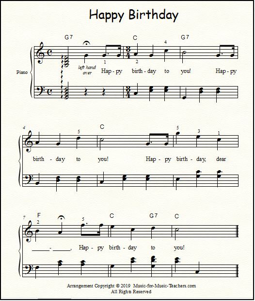 Free Sheet Music For Teachers Of Piano Voice And Guitar