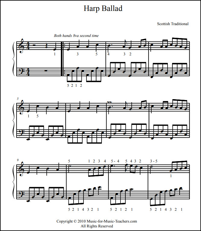 Harp Ballad page 1