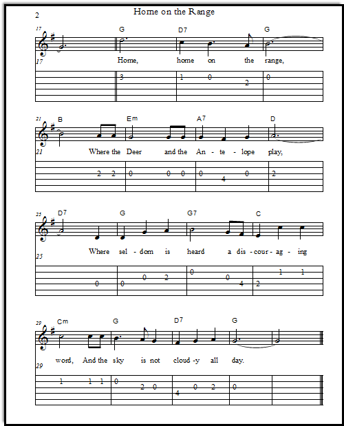 Stuck On You sheet music for guitar (chords) (PDF) v2