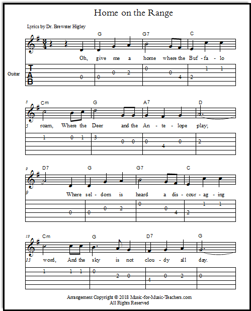 For guitar with tab