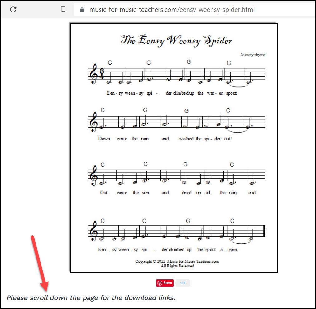 Spiders (Guitar Tab (Single Guitar)) for Leadsheets - Sheet Music to Print