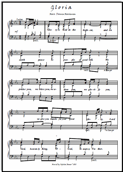 Catholic Church Music (Músicas Católicas) - Salmo do Matrimônio - Sheet Music For Keyboard