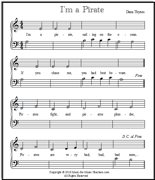 beginner piano music for kids printable free sheet music