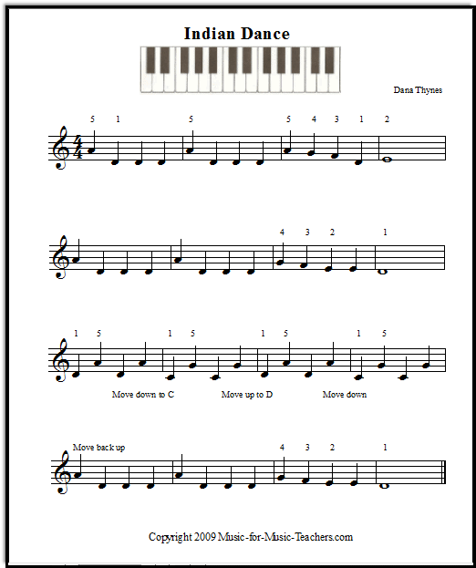 Twinkle Twinkle Little Star RH Note names Sheet music for Piano