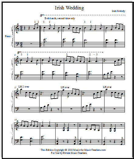 Free Easy Piano Sheet Music For Progressing Students