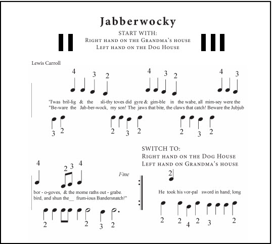 Jabberwocky, a song on the black keys to go with Lewis Carrolls' poem from Alice in Wonderland