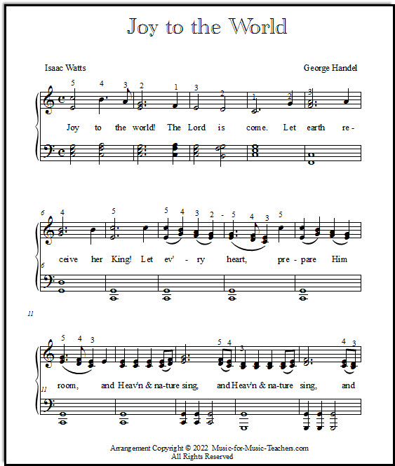 Free Vocal Sheet Music for Beginning Voice