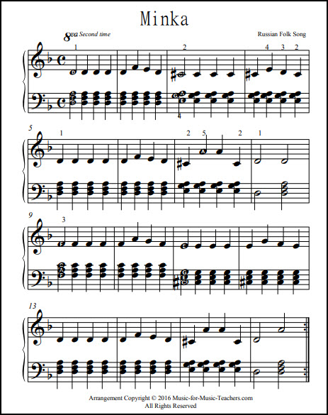 Russian song Minka