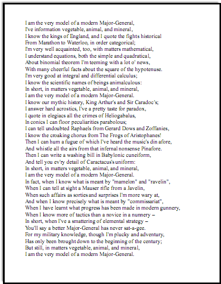 table video download song periodic Major Sullivan Gilbert and Music Lyrics