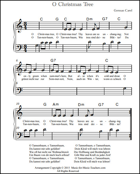 O Christmas Tree song