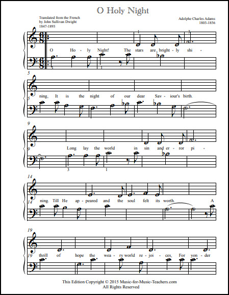 O Holy Night piano song