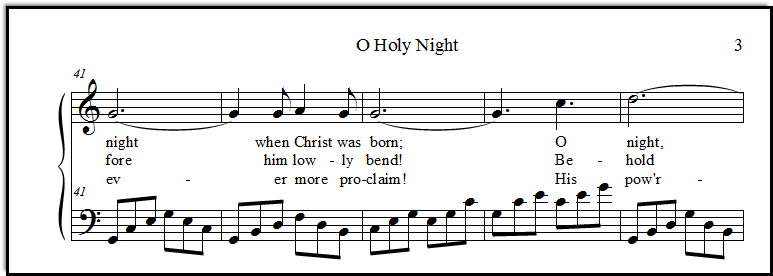 O Holy Night (Real Book – Melody, Lyrics & Chords) - Print Sheet Music