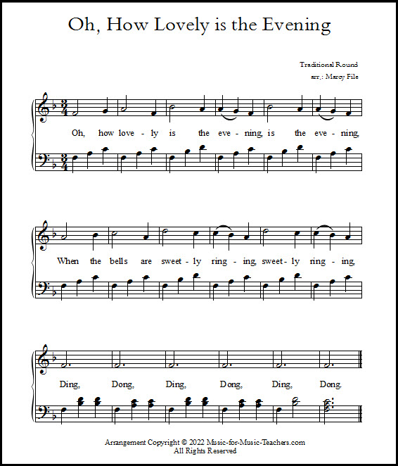 Sheet music for piano