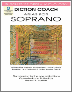 Diction Coach Arias for Soprano music lyrics book