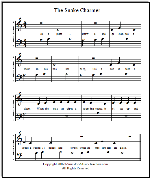 Snake Charmer sheet music