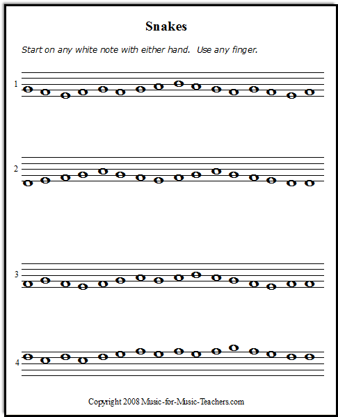 Beginner Piano Music for Kids -- Printable Free Sheet Music