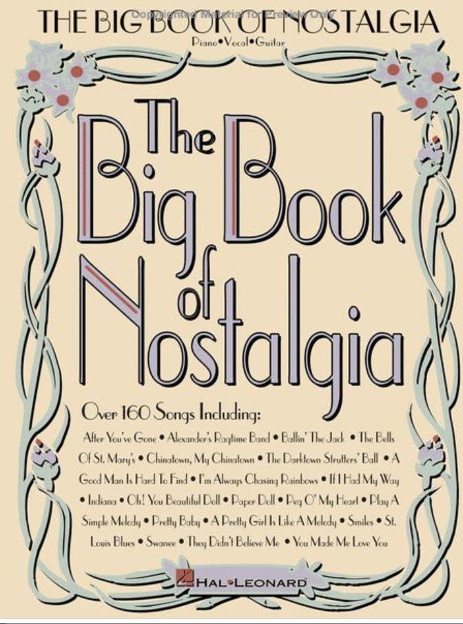 Sheetmusicplus Big Book of Nostalgia