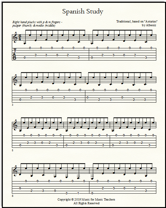 For guitar with tab