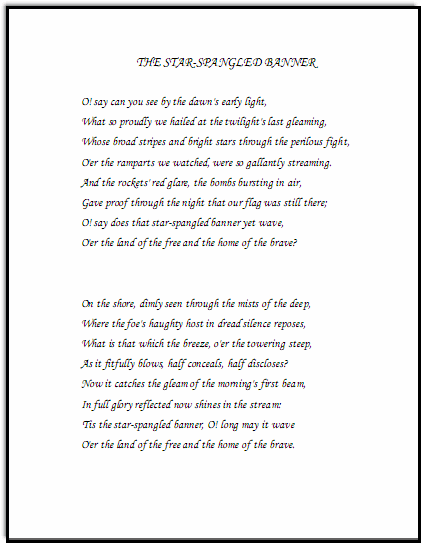 Usa National Anthem Free Download Usa National Anthem Free Download
