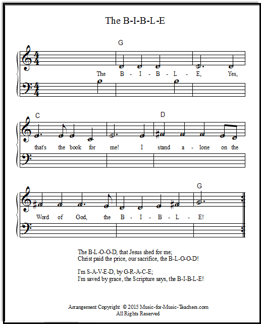 The B-I-B-L-E song