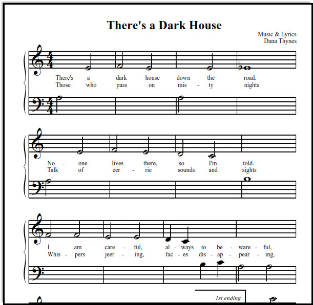 Halloween song for piano