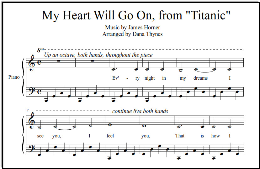 titanic theme song black version